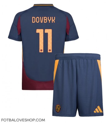 AS Roma Artem Dovbyk #11 Dětské Alternativní Dres 2024-25 Krátký Rukáv (+ trenýrky)